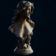 3D Scan Photogrammetry - Female Bust Sculpt - Front